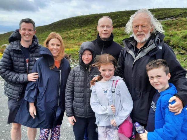 Neill Smyth, Una Conway, Padraig Conway, Mick Conway, Oisin Smyth, Enya Smyth and Patrick Conway - Belfast and Derry.
