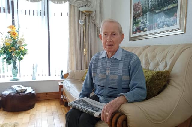 Charlie McDermott worked in the Derry Journal's printing press operation at Shipquay Street from 1944 to 1951.