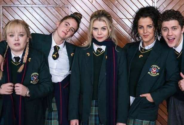 The cast of the hit Channel 4 sitcom Derry Girls.