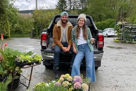 Keith and Kelsey Harkin, owners of Glack House in Inch.