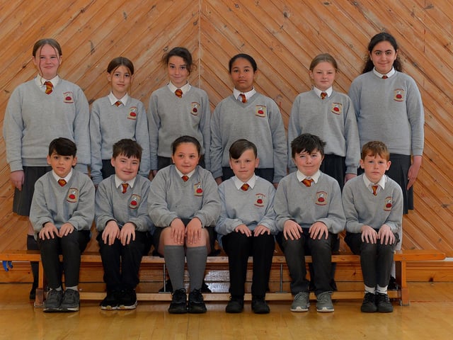 Mr Torney’s  P7 class at Fountain Primary School. DER2222GS – 038