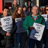 Local people at a previous anti-fuel poverty rally in Derry.