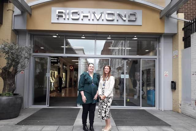 Jennifer Taylor (Marketing Manager, Richmond Centre) and Siobhan O’Donnell (Senior Manager for Health Improvement and Involvement, Western Health and Social Care Trust) ahead of the Western Trust’s pop-up COVID-19 Vaccination Clinic which will be held at the Richmond Centre on Saturday June 25th. The walk-in clinic will run from 10.30am until 5.00pm on the day, with no booking required.