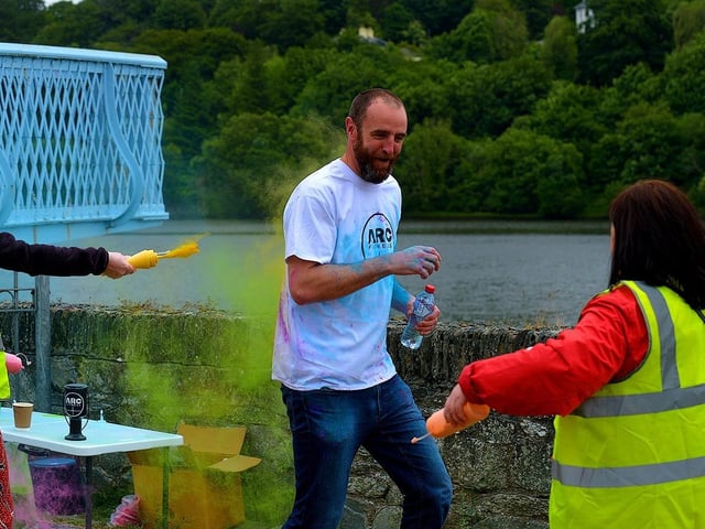 Mark H. Durkan MLA took part in the ARC Fitness Father’s Day 2K Colour Dash on Sunday afternoon last at Destined, Foyle Road. Photograph: George Sweeney. DER2226GS – 012