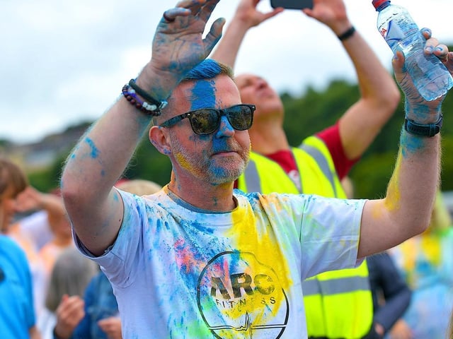 Participant in the ARC Fitness Father’s Day Colour Dash held on Sunday afternoon last at Destined, Foyle Road. Photograph: George Sweeney. DER2226GS – 003