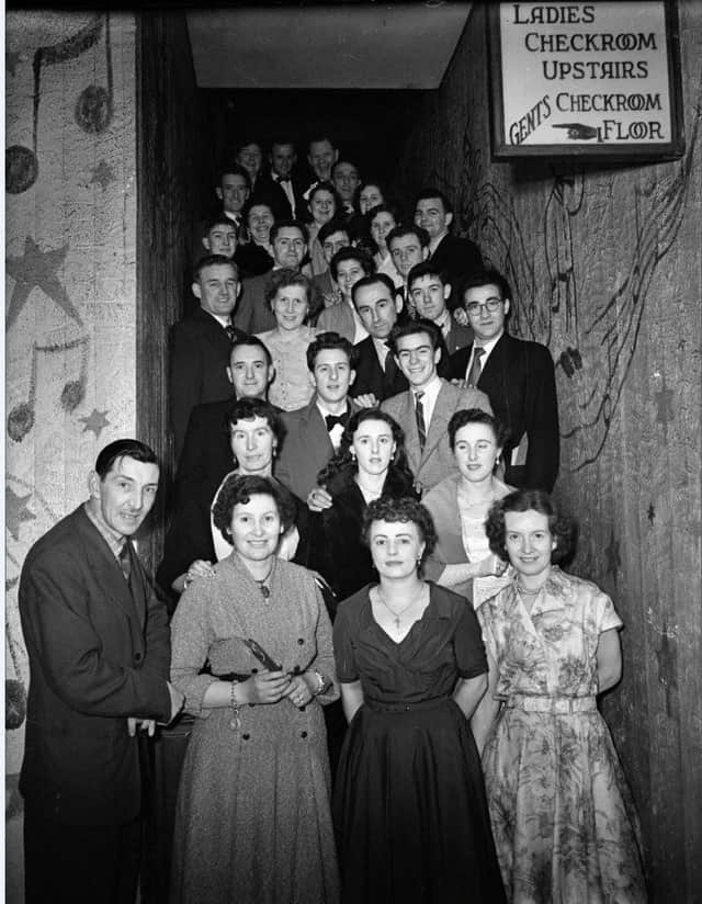 Derry Journal staff dance in the 1950s.