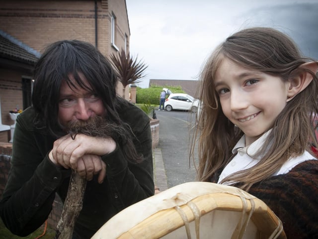 Conor Oâ€TMKane pictured with his son Sam at Wednesdayâ€TMs event.
