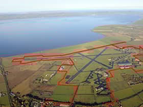 An aerial view of the Shackleton site.
