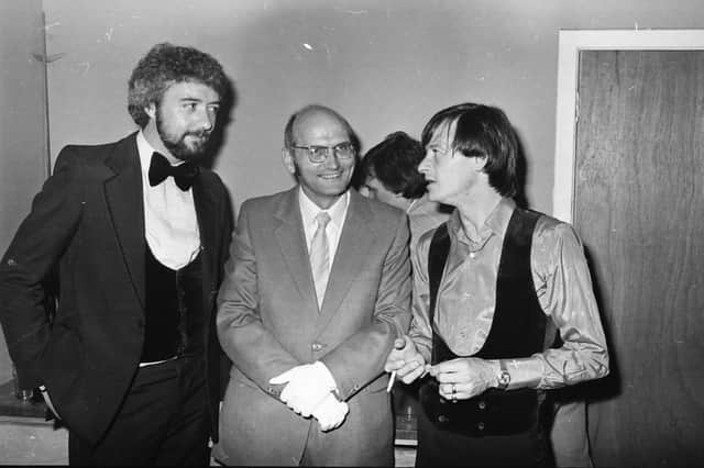 Jimmy Herron, from Derry, who was referee at an exhibition game between John Virgo and Alex ‘Hurricane’ Higgins in Carndonagh in June 1982.