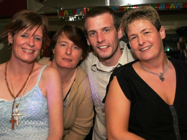 Paula Millar enjoying her night out with friends.