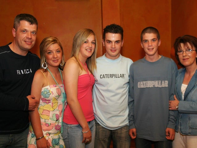 Richard Toland with family and friends.