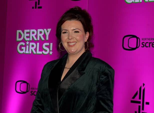 Derry Girls creator and writer Lisa McGee who was nominated to recieve the Freedom of the City of Derry. Lisa is the first woman to be nominated for the honour. Photo: George Sweeney.  DER2214GS – 019