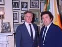 Ted Kennedy and John Hume in the United States in the 1980s.