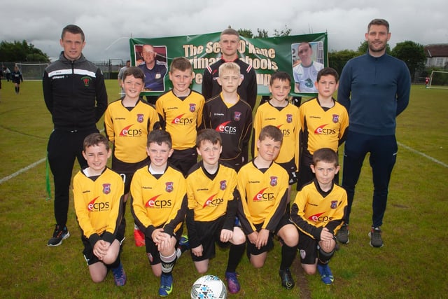 St. John's PS A who took part in the Sean O'Kane Primary Schools Perpetual Cup at St. Joseph's Boys School on Tuesday last.