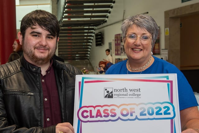 Julieann Armstrong from Derry and Martin Towey from Raphoe pictured during North West Regional College's Best in FE celebrations.