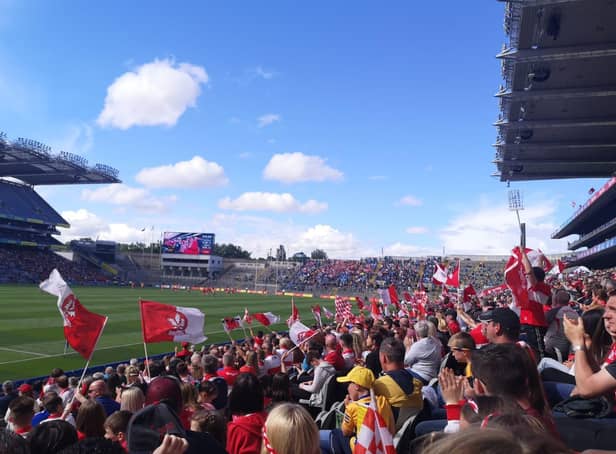 Croke Park was a sea of red and white as Derry romped to victory against Clare.
