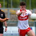 GOAL . . . Eoin Higgins grabbed a brilliant first half goal as Derry minors went down to Galway in Parnell Park. (Photo: George Sweeney)