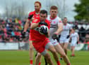 GOAL: Benny Heron's crucial first goal opened the Croke Park floodgates as Derry cruised into the All Ireland semi-final. (Photo: George Sweeney)