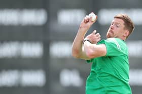 Ireland pace bowler Craig Young is looking forward to this afternoon's T20 encounter against India. Picture by Oisin Keniry