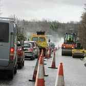 Road works on the old A2 Clooney Road back in 2008.