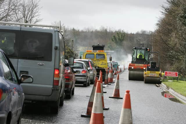 Road works on the old A2 Clooney Road back in 2008.
