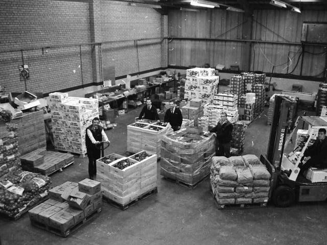 Staff pictured at the Foyle Fruit Company Warehouse, Pennyburn Industrial Estate.
