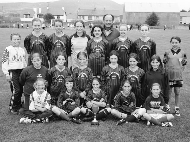 Moville, who defeated Muff in the Inishowen Primary Schools League Girls’ final at Maginn Park.