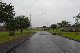 Charred debris on Fairview Road this morning following disturbances in Galliagh on Monday.