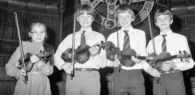 1984... Winning violinists at Feis Doire Colmcille.