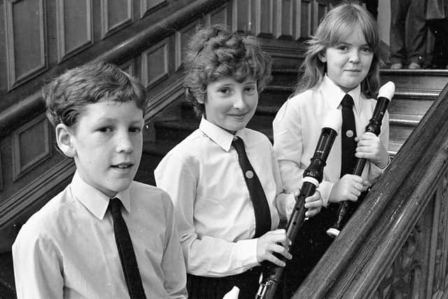 1984... Prizewinners in the recorder competition.