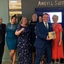 Declan Harrigan and his team accept the award.