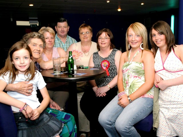 Grace Donnelly enjoying her special night out with friends and family.