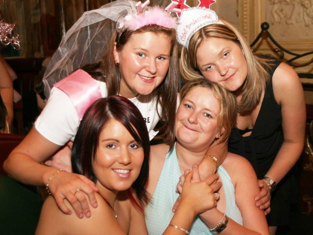 Lavinia Keys and friends on her hen night.