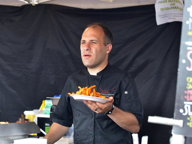 Authentic Spanish dishes were in demand at Foyle Maritime Festival last week. DER2918GS062