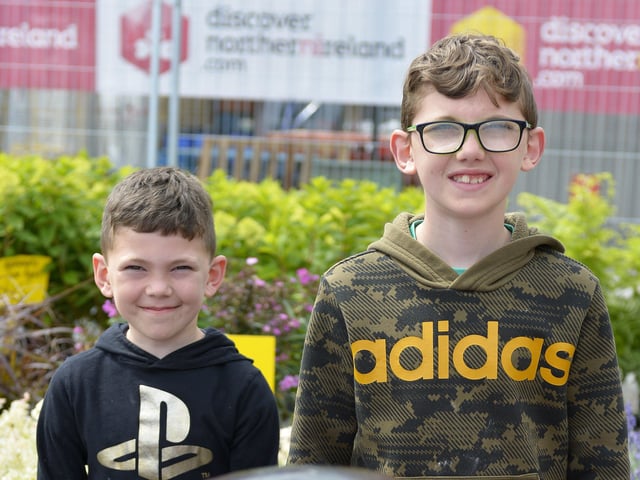Brothers Josh (8) and Nathan (9) were at the Foyle Maritime Festival last week. DER2918GS070