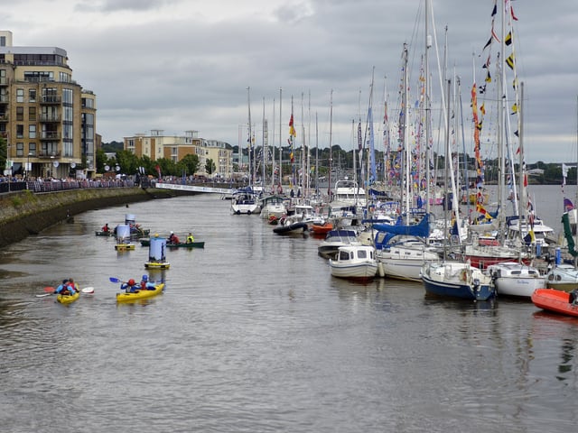 A colourful scene at the Foyle Maritime Festive on Saturday afternoon last. DER2818GS053