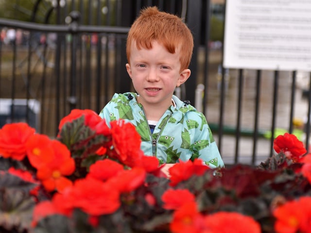 Five-year-old Darragh McCormack was at the Foyle Maritime Festive on Saturday afternoon last and wanted his picture in the ‘Journal’. DER2818GS052
