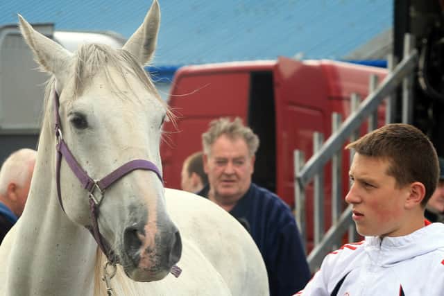 James Healy  pictured at the Derry Horse Fair in the Brandywell in 2008 .Pic Kevin McAuley