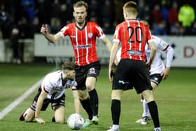 Derry City's Cameron Dummigan looks set to feature against Riga, this Thursday. Picture by Kevin Moore/MCI