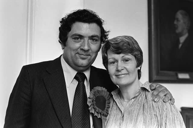 John and Pat Hume celebrate his election to the Euro Parliament in 1979.