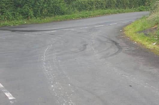 The junction of Alder Road and Lisdivin Road