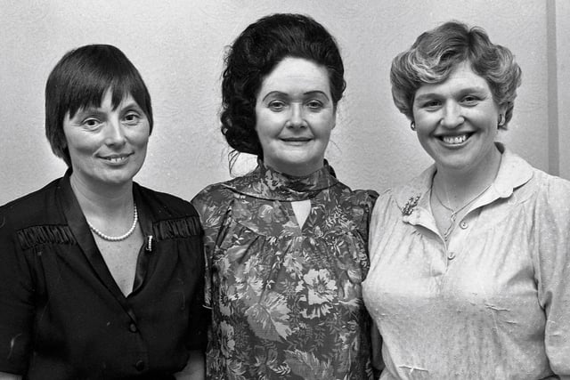 1980... Winners of the ladies' trio are, from left Ursula Clifford, Cissie Parlour and Breedge O'Connell.