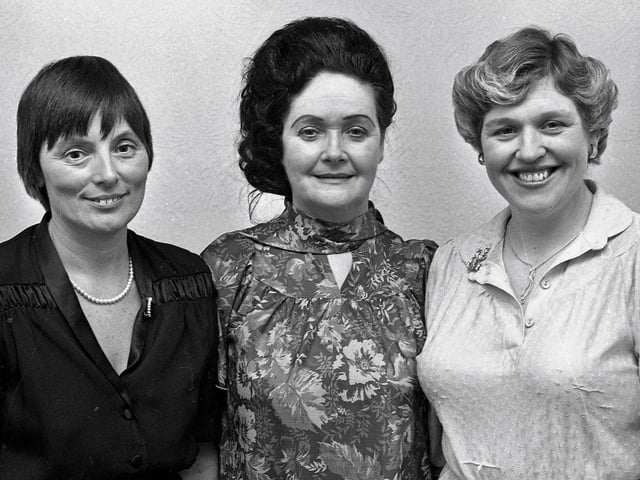 1980... Winners of the ladies' trio are, from left Ursula Clifford, Cissie Parlour and Breedge O'Connell.