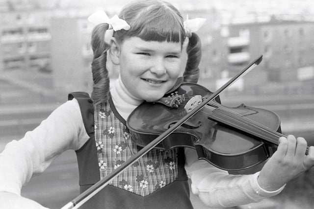 1978... Ann Doherty, winner of the violin solo (under 10).