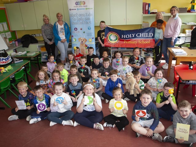 Children from Holy Child PS taking part in the †̃Fresh Little Mindsâ€TM workshop last week. (Photos: Jim McCafferty Photography)