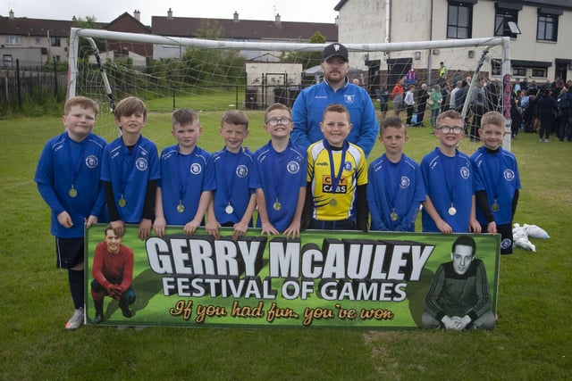 Trojans FC who took part in the Gerry McAuley Festival of Games 2022 at Oakland Park on Sunday. (Photos: Jim McCafferty Photography)