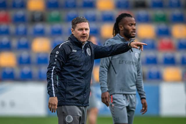 Riga assistant manager Kristaps Blanks is ready for his return to Brandywell.Photograph by Zigismunds Zalmanis, Riga FC