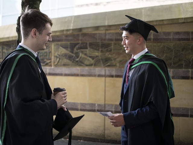 Leo and Luke. (Photo: Nigel mcDowell/Ulster University)