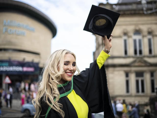 Hannah Younger, Ulster University Graduations - Millennium Forum.  (Photo: Nigel mcDowell/Ulster University)