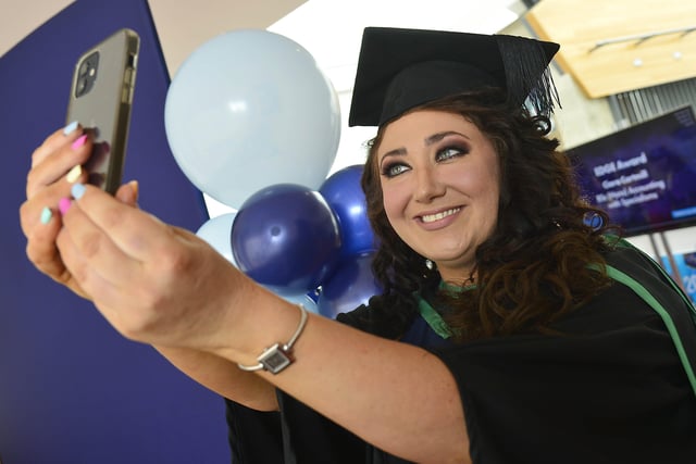 Leanne Bradley from Derry Graduates in Social Work pictured before the graduation in Derry. Picture By Arthur Allison: Pacemaker Press